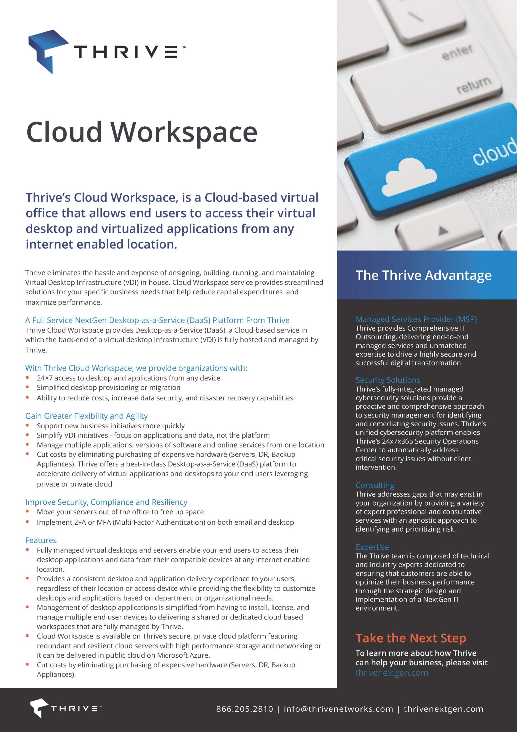 Thrive Cloud Workspace One Pager FINAL 121720