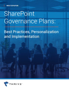 Thrive White Paper SharePoint Governance Cover