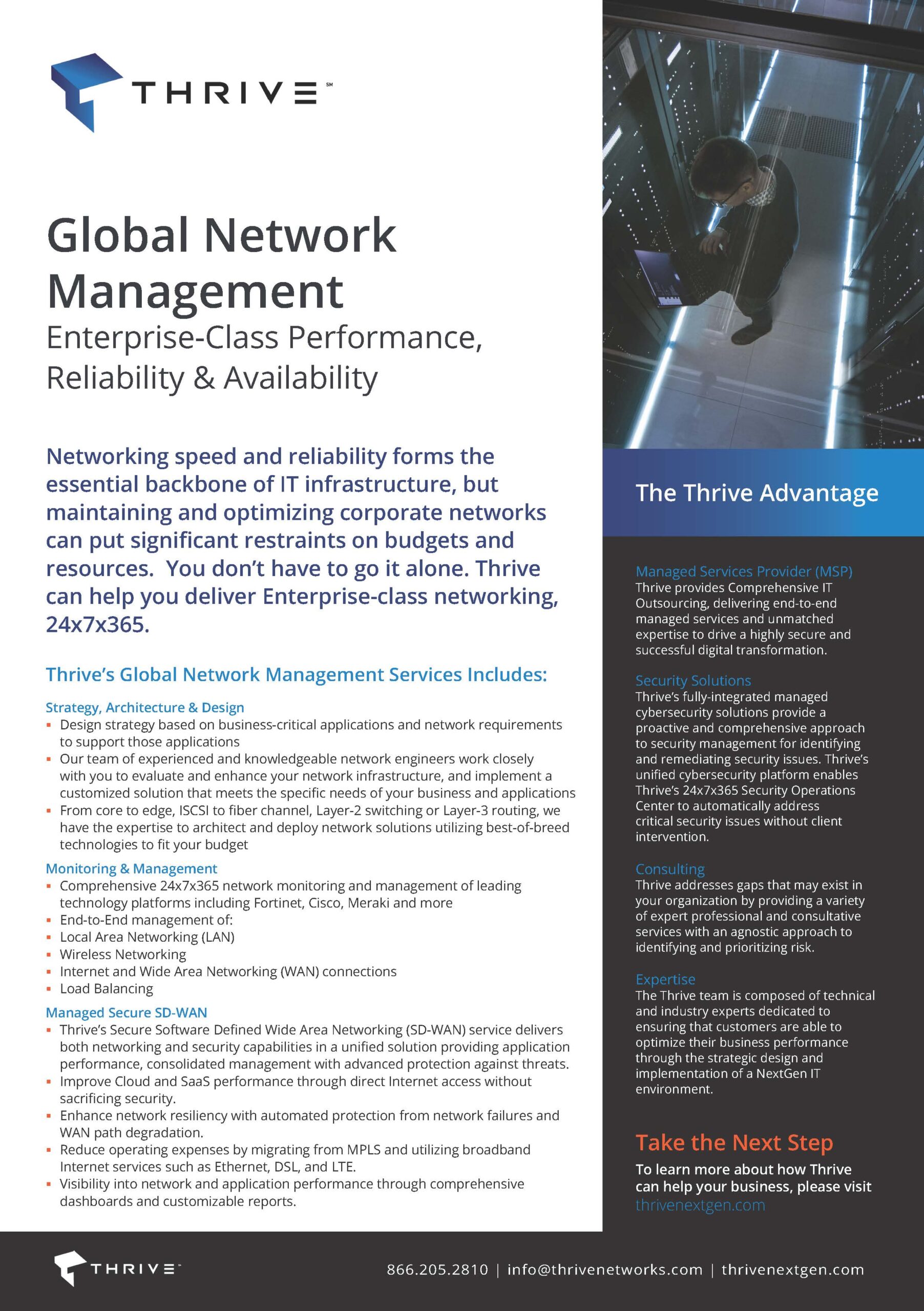 Thrive Global Network Management One Pager 010522