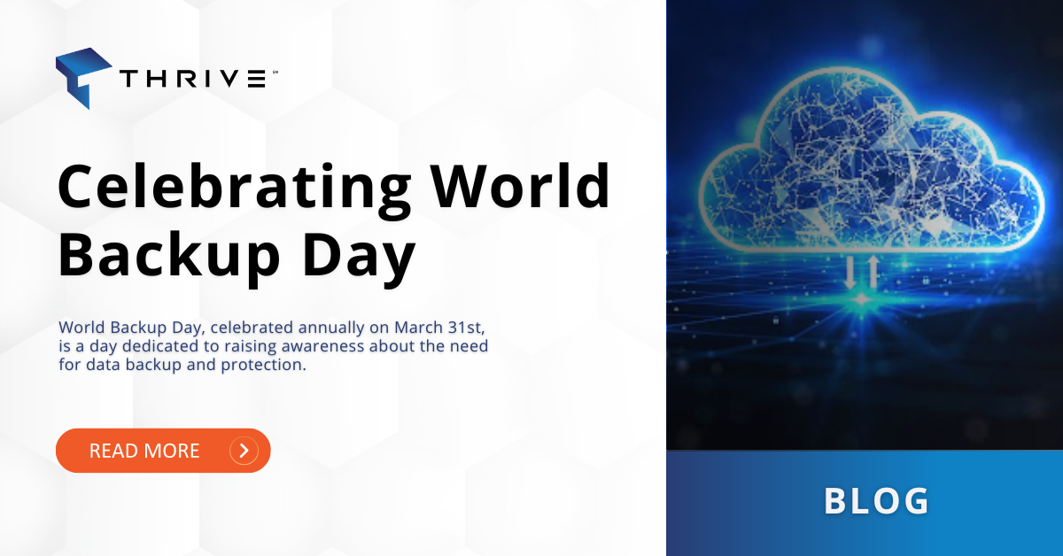 Celebrating World Backup Day Thrive