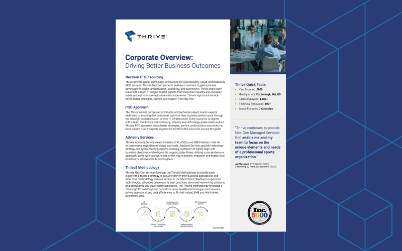 Thrive Corporate Overview