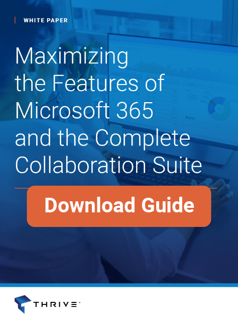 Thrive Maximizing Microsoft 365 Features megamenu