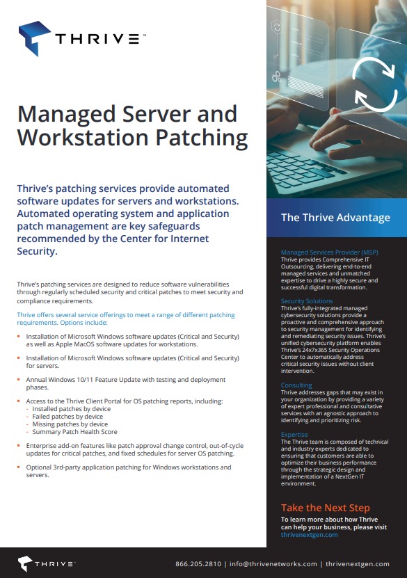 Managed Server and Workstation Patching