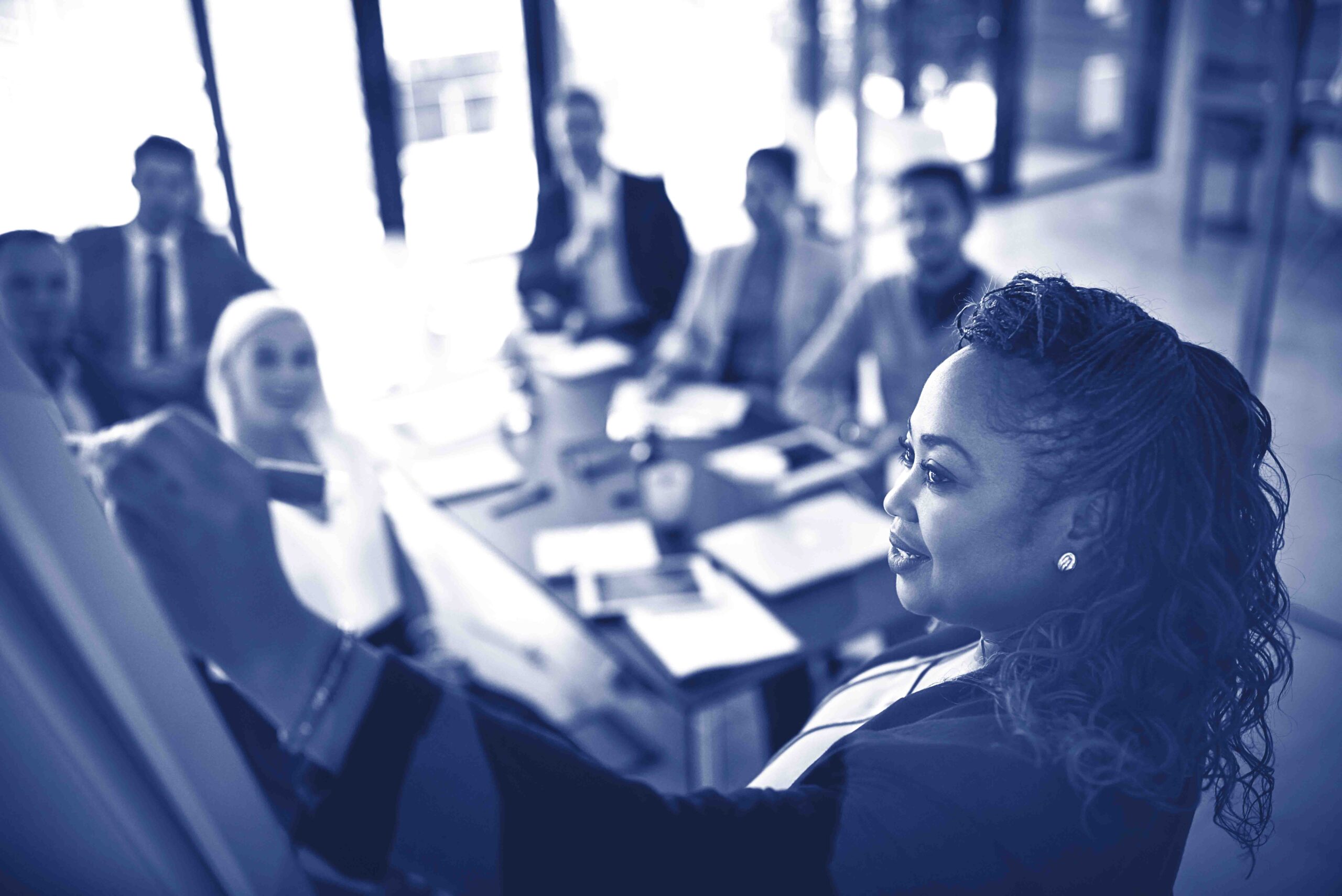 The business place to be. Shot of businesspeople having a meeting in the office.