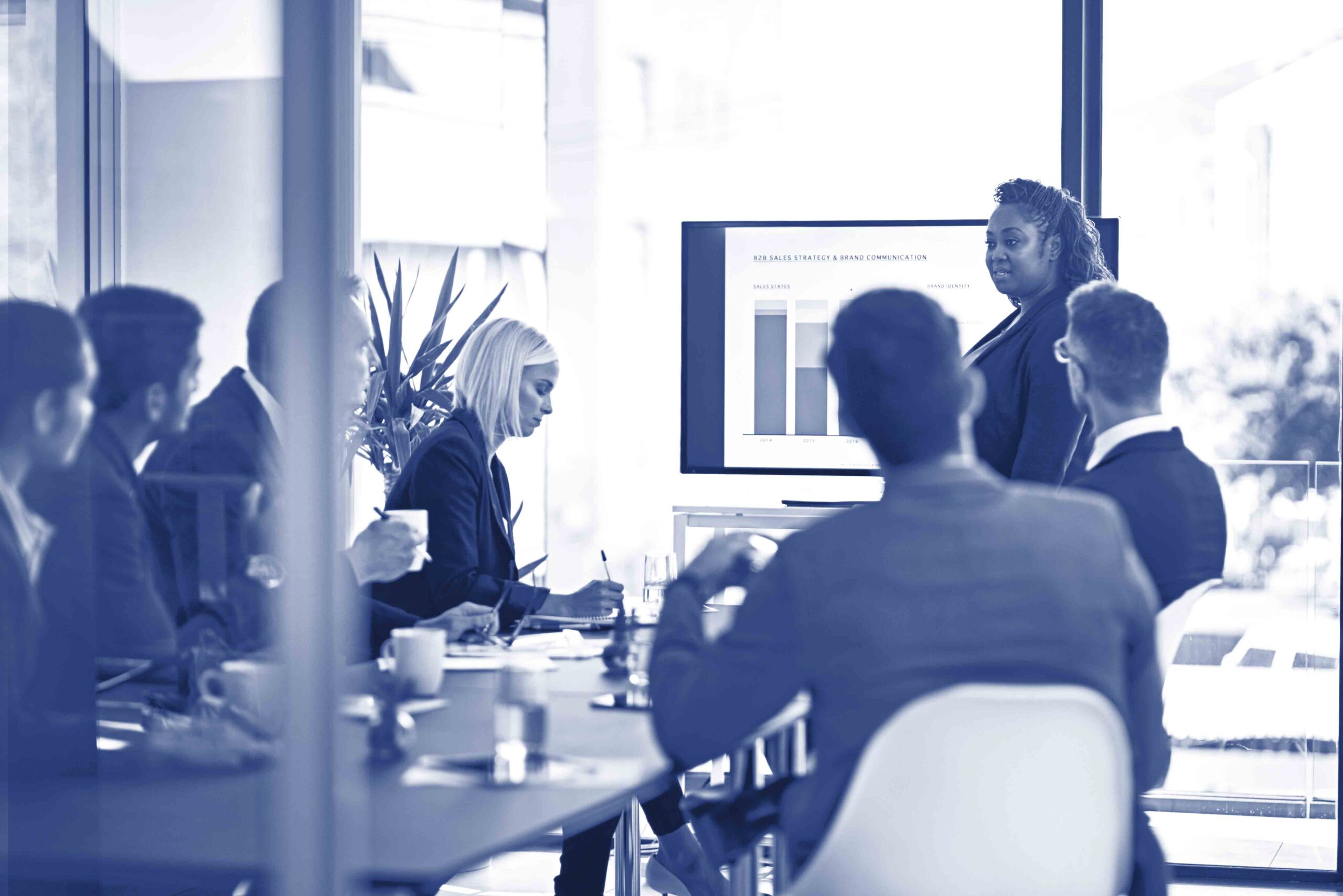 Ironing out the details. Shot of corporate businesspeople meeting in the boardroom.