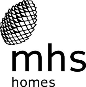 mhs homes Logo (B+W)