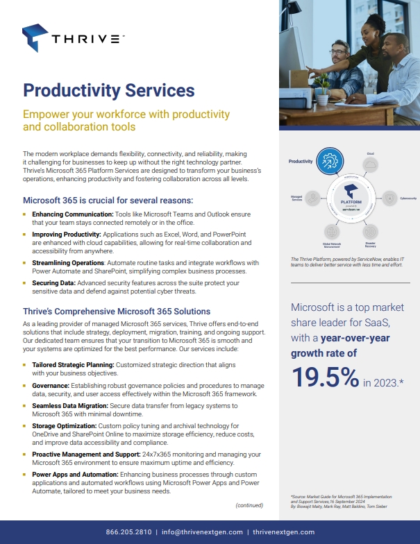 productivity services cover