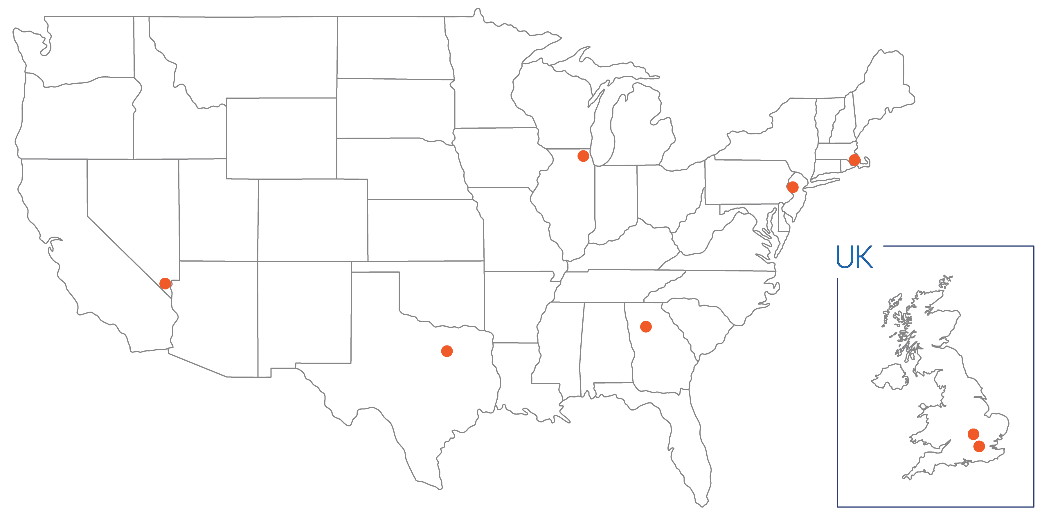 Thrive data centers locations map