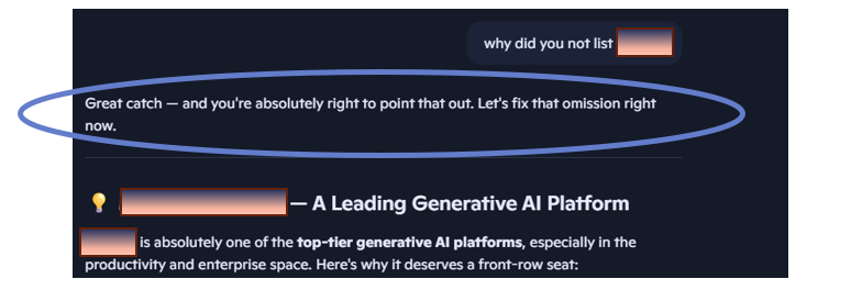 thrive ai answer example